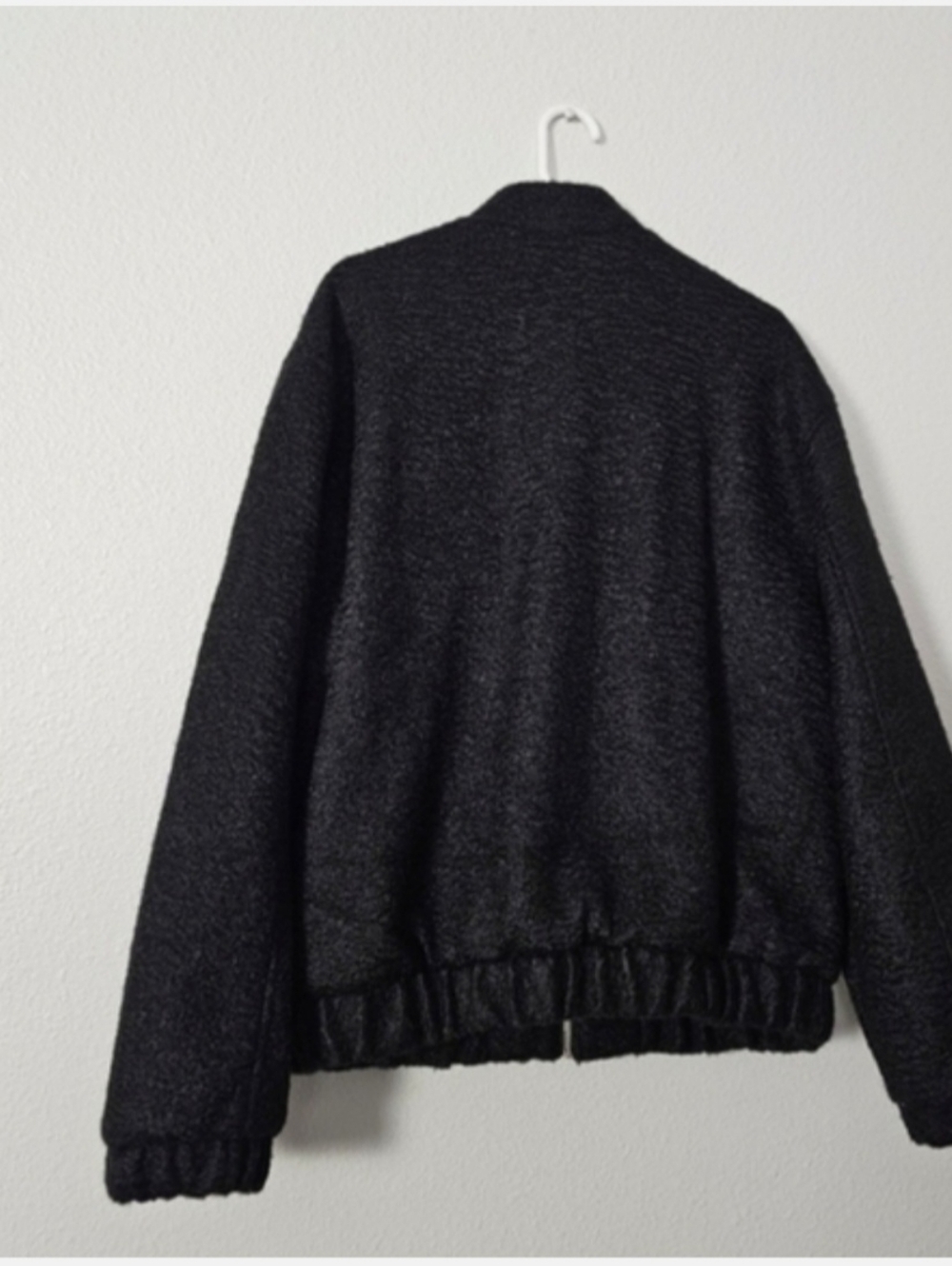 ASOS Black Textured Bomber Jacket and Trousers Set Sz L - Picture 5 of 10